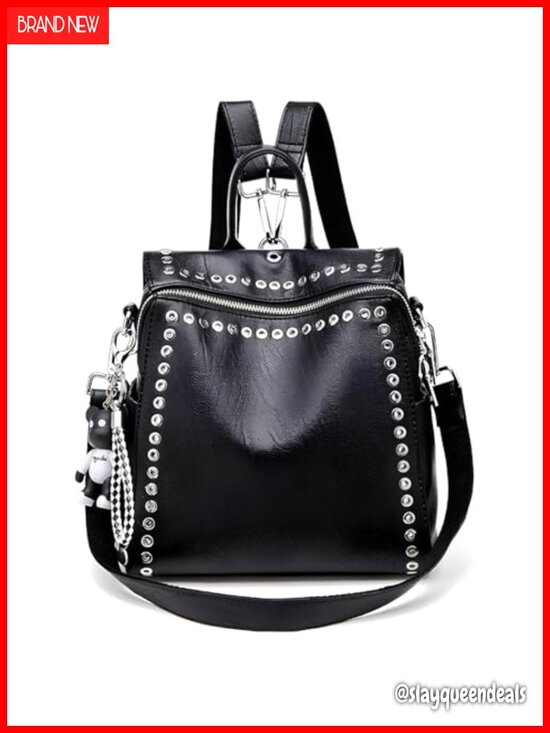 Women\'s Convertible Tote Backpack Purse Vegan Leather Travel Handbag main image 5